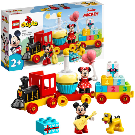 Lego Duplo Disney Mickey Minnie Geburtstagszug, baubares Spielzeug für Kleinkinder 10941