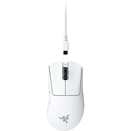 Razer Deathadder V4 Pro Gaming-Maus (weiß, bis zu 45.000 dpi, 8000 Hz)