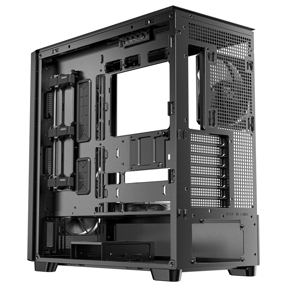 Antec Flux Se Midi-Tower-Gehäuse (schwarz | 2x USB-A | 1x USB-C)