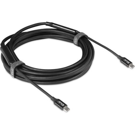 Club 3D USB-C 3.2 gen2 > USB-C aktives bidirektionales Kabel (schwarz, 5 Meter, 8k 60 Hz)