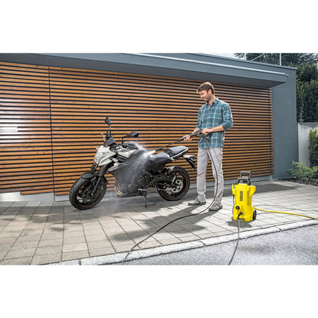 Kärcher k2 power control high-pressure cleaner - 110 bar - 360 l h - 20 m² h - app support - suitable for, among others. small cars - bicycles - garden furniture - garden chairs