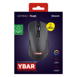 Trust GXT 931 YBar kabellose Gaming-Maus (schwarz, 200–7.200 dpi, 2,4 GHz Bluetooth USB)