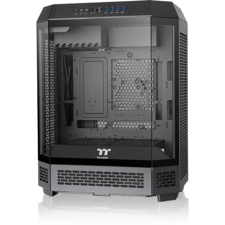Thermaltake The Tower 600 Midi-Tower-Gehäuse (schwarz | 4x USB-A | 1x USB-C | gehärtetes Glas)