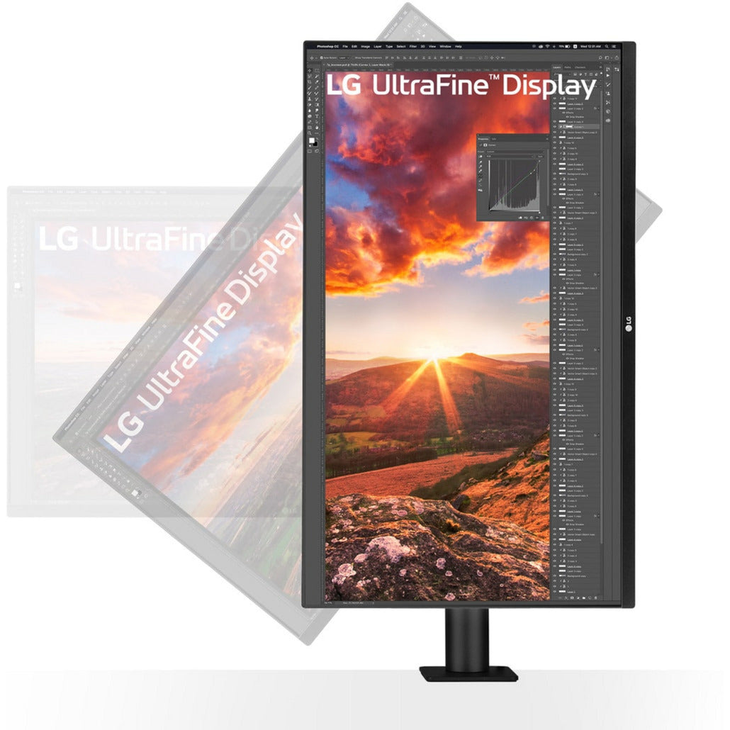 LG Ergo IPS-Monitor mit USB Typ-C 31,5 4K UHD (schwarz, 2x HDMI, 1x Display Port)