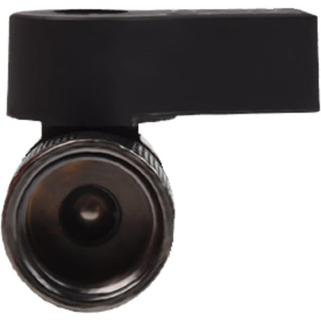 Alphacool 2-Wege-Kugelhahn G1 4 Nickel-Hahnstück (schwarz)