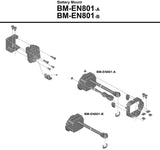 Shimano Steps BM-EN801 integrierte Unterrohr-Akkuhalterung ohne Schlüsseleinheitshalterung
