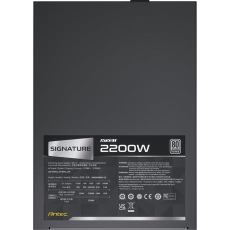 Antec Signature 2200 Platinum ATX3.1 Modulares 2200-Watt-Netzteil (schwarz, 2x 12V-2x6, 6x PCIe)