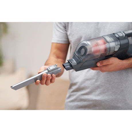Black+Decker bhfea18d1-qw 18 V 2,0 Ah 2-in-1-Stabstaubsauger mit abnehmbarem Akku (18 V 2,0 Ah Akku und Ladegerät im Lieferumfang enthalten)