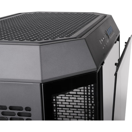 Thermaltake The Tower 600 Midi-Tower-Gehäuse (schwarz | 4x USB-A | 1x USB-C | gehärtetes Glas)