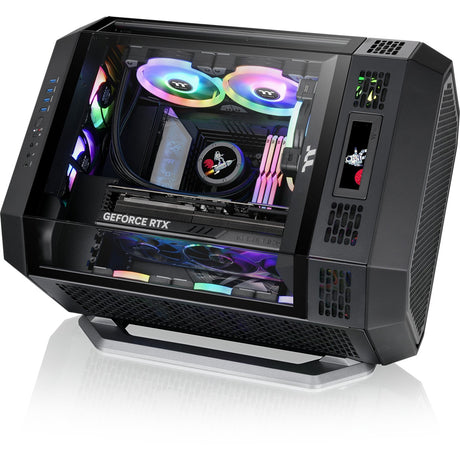 Thermaltake The Tower 600 Midi-Tower-Gehäuse (schwarz | 4x USB-A | 1x USB-C | gehärtetes Glas)