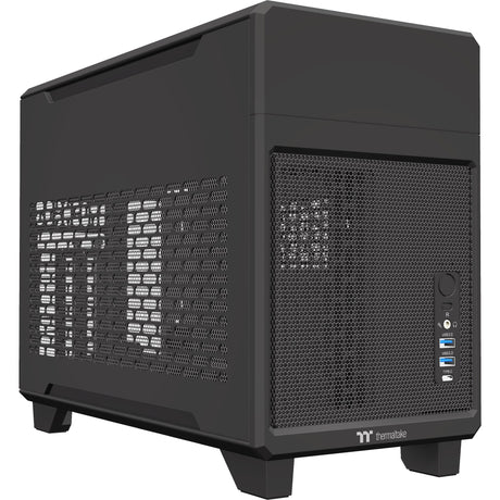 Thermaltake tr100 Mini-Tower-Gehäuse (schwarz | 2x USB-A | 1x USB-C)