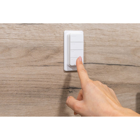 Shelly Blu RC Button 4 ZB Fernbedienung (Weiß, Bluetooth 5 (LE), ZigBee)