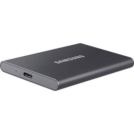 Externes SSD-Laufwerk Samsung grau 57 mm x 85 mm x 8 mm