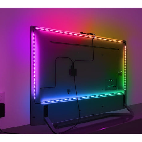Govee H6199 DreamView T1 TV-Hintergrundbeleuchtung, Stimmungsbeleuchtung (5 Meter, RGBIC, WLAN, Bluetooth, für 75–85 Zoll Fernseher)