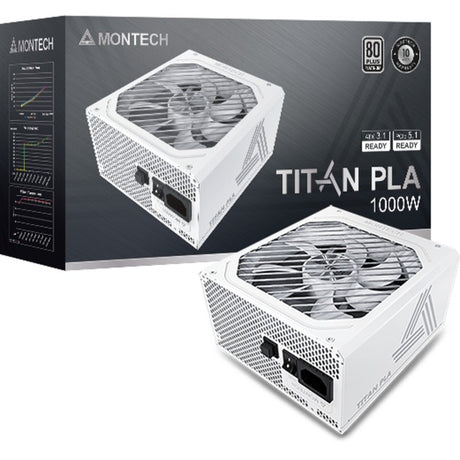 Montech Titan PLA modulares 1000-Watt-Netzteil (weiß, 2x PCIe)