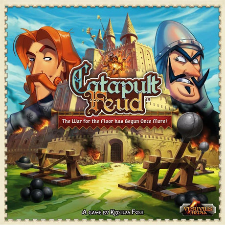 Europäisches Spielernetzwerk Katapultfehde Brettspiel (englisch, 2 Spieler, 20 - 30 Minuten, ab 7 Jahren)