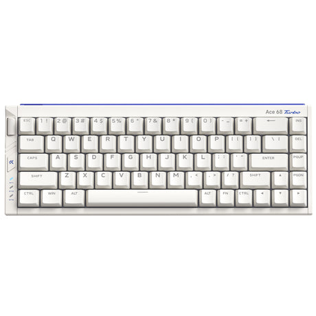 Mchose ace 68 turbo full-aluminum esports hall effect keyboard (wit, us lay-out (qwerty), mount tai gt he, 65%, 16k, rgb, hot swap, usb-c, hall effect sensor)