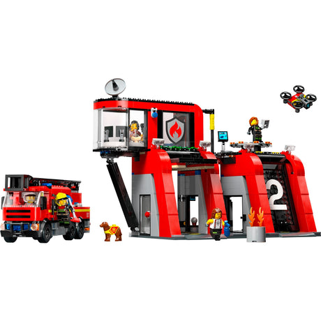 Lego City Feuerwache und Feuerwehrauto – 60414