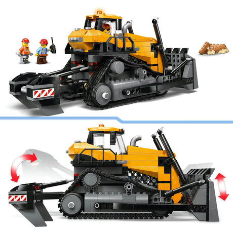 Lego® City Gelber Bulldozer, Baustellenfahrzeug – 60466