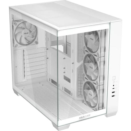 Asus a32 plus midi tower behuizing (wit | 2x usb-a | 1x usb-c | rgb | tempered glass)