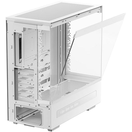 Deepcool ch690 digitales Midi-Tower-Gehäuse (weiß | 2x USB-A | 1x USB-C | gehärtetes Glas)