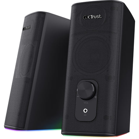 Trust GXT 612 Cetic PC-Lautsprecher (Schwarz, Bluetooth, RGB)