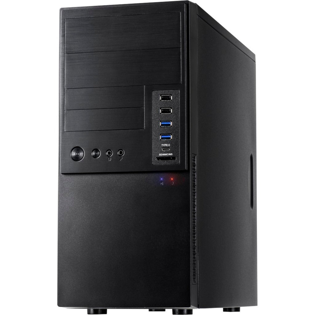 Inter-tech it-6865 Midi-Tower-Gehäuse (schwarz | 4x USB-A | 1x USB-C)