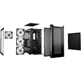 Ruhig sein! Pure Base 501 lx Midi-Tower-Gehäuse (schwarz | 2x USB-A | 1x USB-C | RGB | gehärtetes Glas)