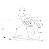 Neomounts ds15-629bl1 tablet standaard bureau en wand (zwart)