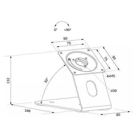 Neomounts ds15-629bl1 tablet standaard bureau en wand (zwart)