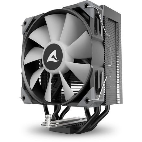 Sharkoon A40 RGB CPU-Kühler (schwarz, 4-Pin-PWM-Lüfteranschluss)