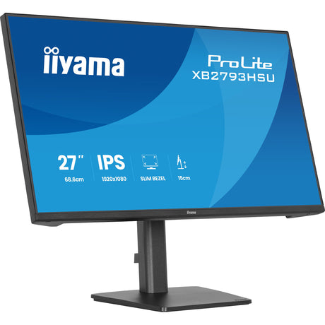 Iiyama Prolite XB2793HSU-B1 27 Monitor (Schwarz (matt), HDMI, Display Port, 2x USB-A, USB-B)