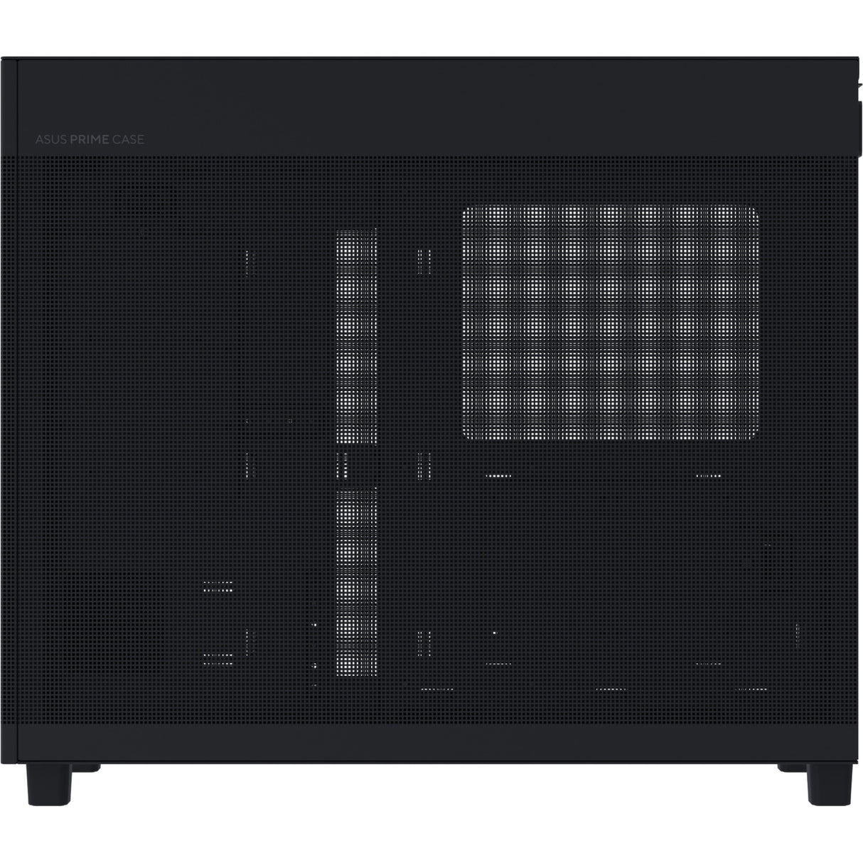 Asus prime ap303 - mesh panel midi tower behuizing (zwart | 2x usb-a | 1x usb-c)