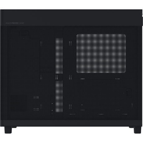 Asus prime ap303 - mesh panel midi tower behuizing (zwart | 2x usb-a | 1x usb-c)