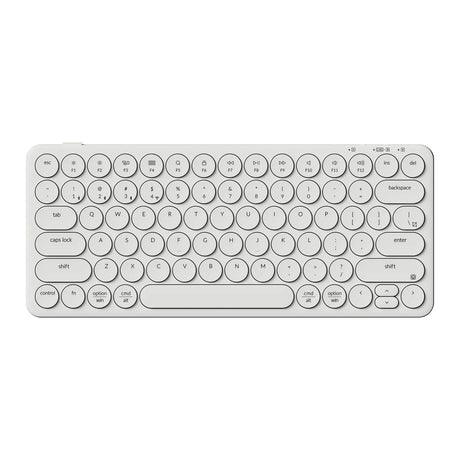 Tastatur Keychron B3 Pro-K8 (weiß, US-Layout (QWERTY), Scherenschalter, 75 %, ABS-Tastenkappen, 2,4 GHz | Bluetooth | USB)