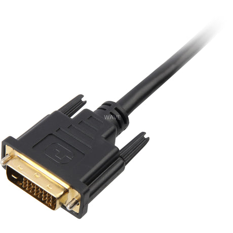 Sharkoon HDMI > DVI-D (24+1) Kabel (schwarz, 1 Meter)