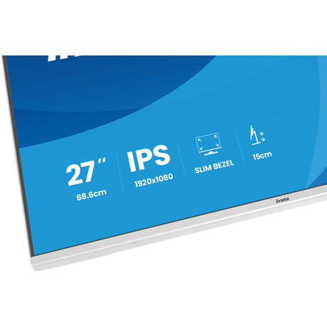 Iiyama Prolite xb2797hsu-w1 27 Monitor (weiß (matt), 120 Hz, HDMI, Display-Port, USB, Audio)