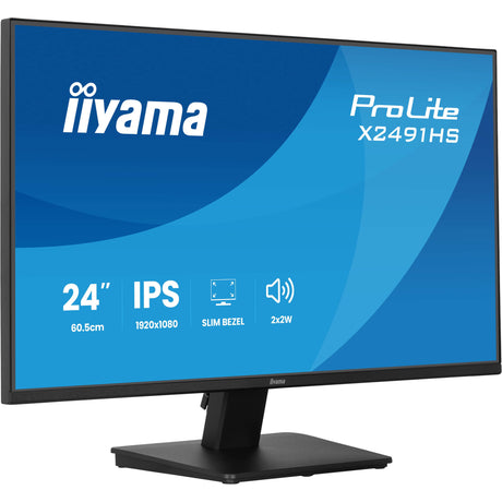 Iiyama Prolite X2491HS-B1 23,8-Monitor (Schwarz, 120 Hz, HDMI, Display-Port, Audio)
