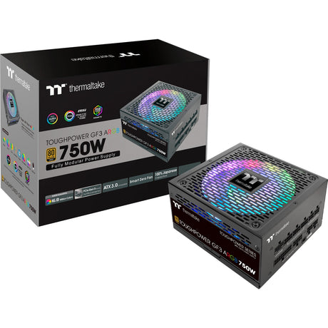 Thermaltake ToughPower GF3 ARGB Gen 5 EU Modulares 750-Watt-Netzteil (Schwarz, 4x PCIe)