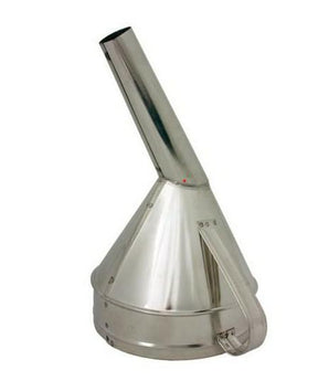 Schuine metalen trechter fi 17,5cm zink