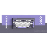 Iqunix OG80 Lavandin Wireless mechanischer Tastatur