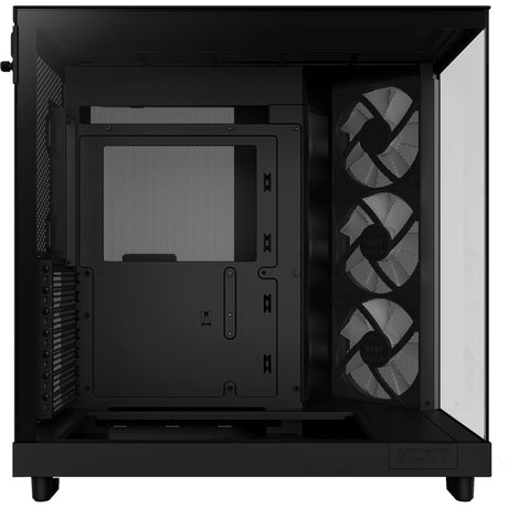 Nzxt h6 flow rgb midi tower housing (black | 2x usb-a | 1x usb-c | rgb | tempered glass)