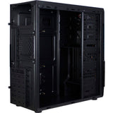 Inter-Tech B-30 Midi-Tower-Gehäuse (schwarz | 2x USB-A)
