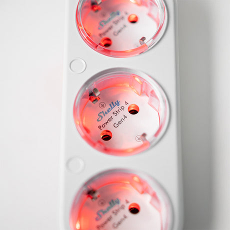 Shelly Steckdosenleiste Gen4 Steckdosenleiste (weiß, WLAN, Bluetooth, Zigbee)