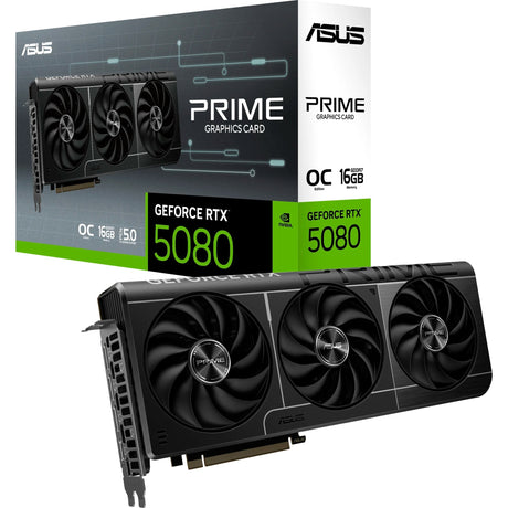 Asus Prime GeForce RTX 5080 OC Grafikkarte (3x Display Port, 1x HDMI 2.1, DLSS 4)