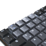 Cherry KW 550 MX LP, Tastatur (Schwarz, US-Layout, MX Low Profile 2.0 Elfenbein, 96 %, weiße LED, PBT-Tastenkappen)
