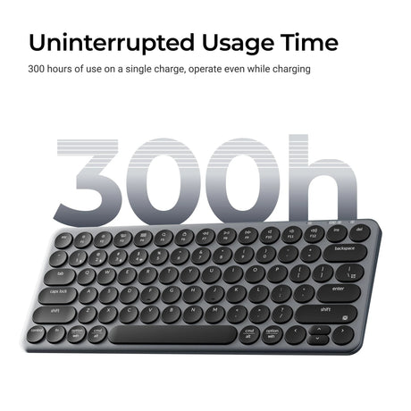 Tastatur Keychron B3 Pro-K8 (weiß, US-Layout (QWERTY), Scherenschalter, 75 %, ABS-Tastenkappen, 2,4 GHz | Bluetooth | USB)