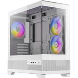 Antec cx500m argb Mini-Tower-Gehäuse (weiß | 2x USB-A | 1x USB-C | gehärtetes Glas)