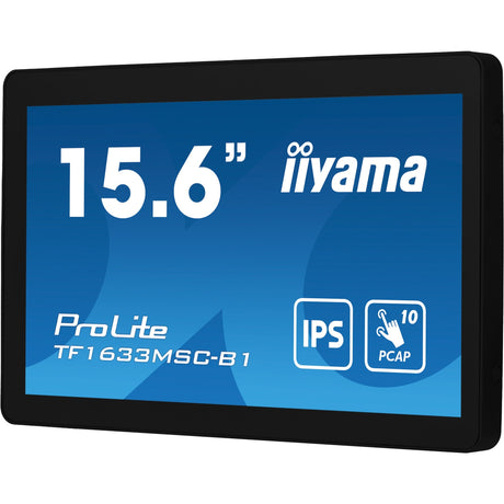 Iiyama Prolite TF1633MSC-B1 15,6 Zoll Touchscreen-Monitor (schwarz, HDMI, Display-Port, 2x USB-A)