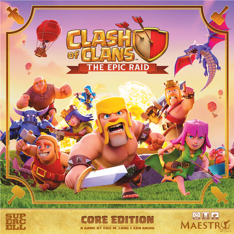 Asmodee Clash of Clans: Das epische Raid-Brettspiel (englisch, 2 – 4 Spieler, 45 – 90 Minuten, ab 12 Jahren)